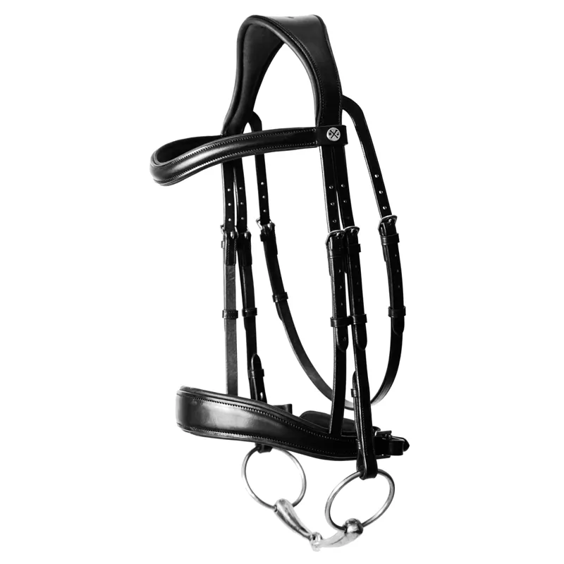 Henry James Dressage Bridle - Black-1